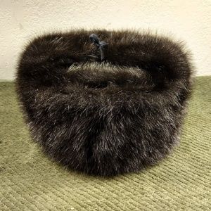 VINTAGE RUSSIAN AUTHENTIC USHANKA MILITARY FUR HAT